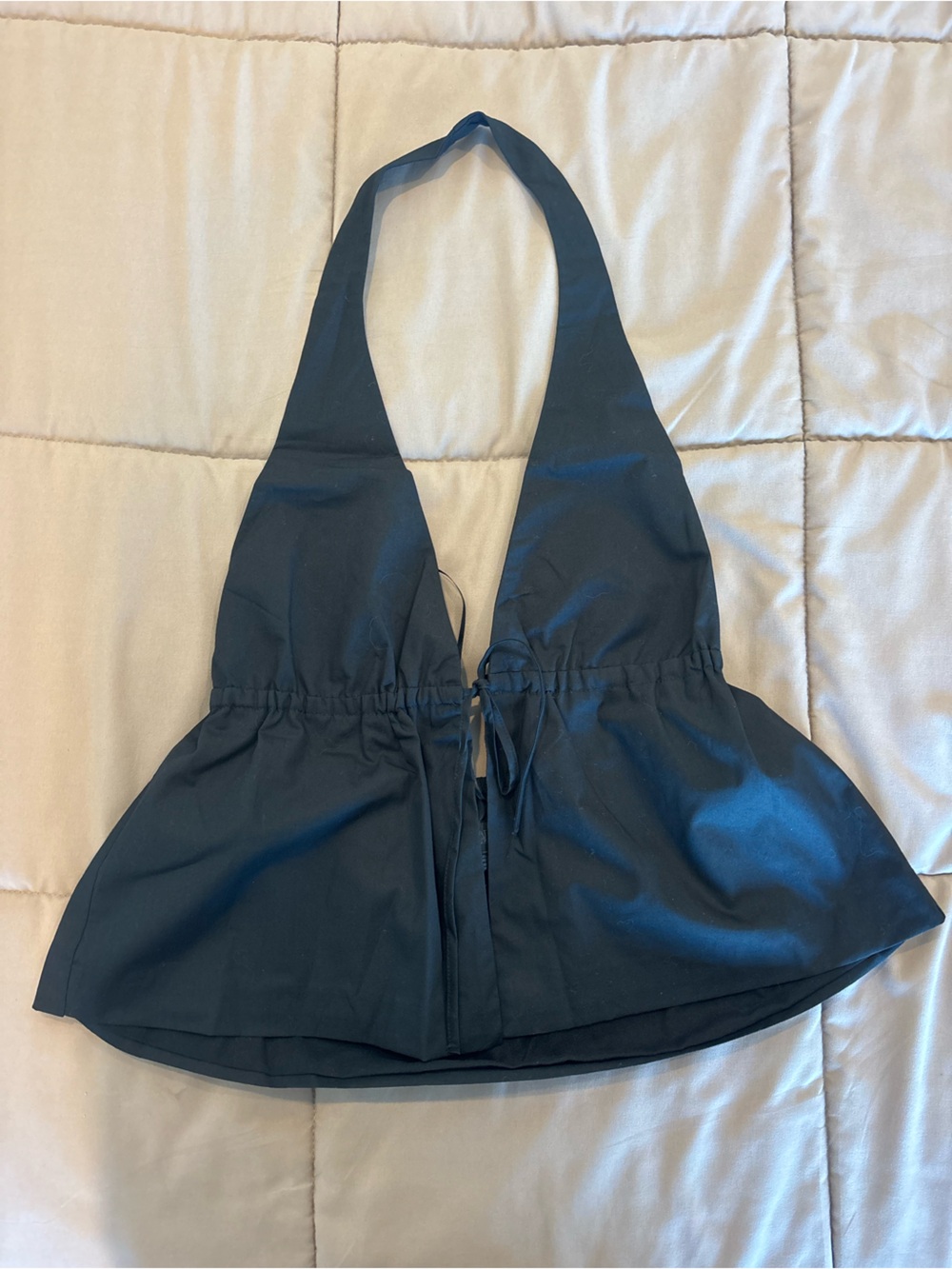 Zara black halter tank NWT